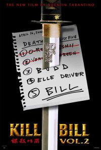 Stampa su tela Kill Bill Vol.2 5 Movie Poster