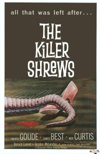 Stampa su tela del poster del film Killer Shrews 1959
