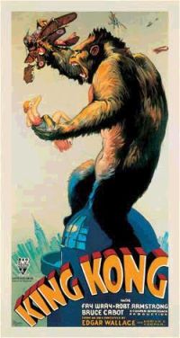 Stampa su tela di King Kong 1933 4 poster del film