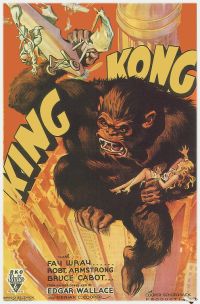 Poster del film King Kong 1933 stampa su tela