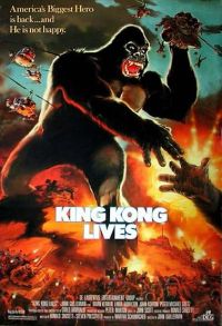 Poster del film King Kong Lives, stampa su tela