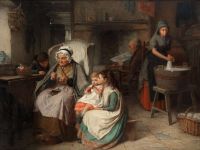 King Haynes The Sewing Lesson 1872