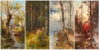 Klever Julius Sergius Von The Four Seasons 1906 canvas print