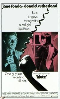 Stampa su tela del poster del film Klute 1971