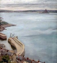 Knight Harold A View Of Mousehole canvas print