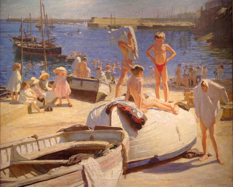 Knight Harold Aka The Boys Newlyn Cornwall canvas print