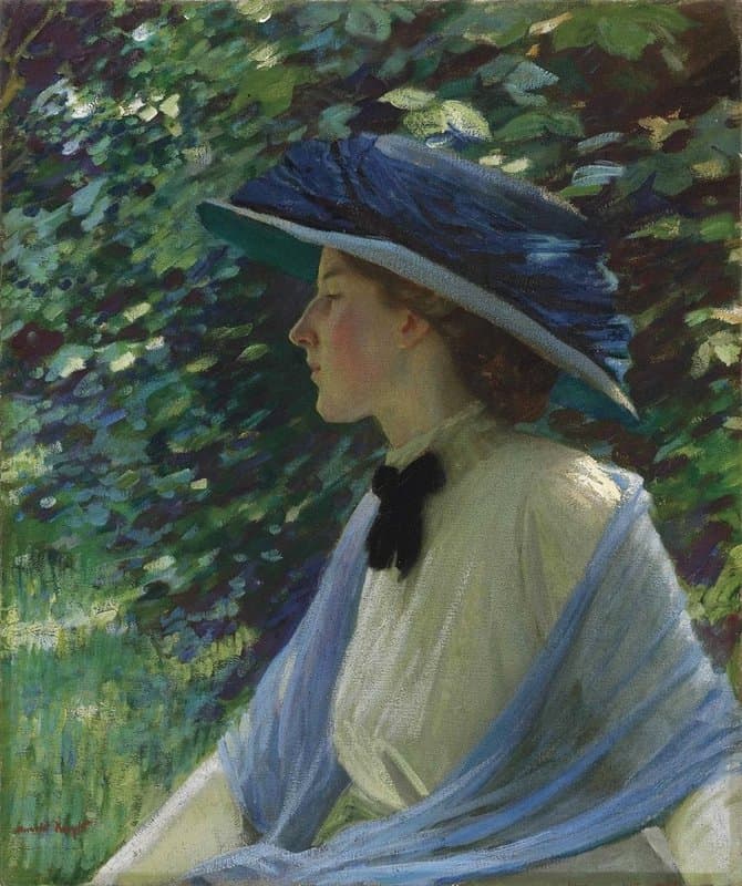 Knight Harold Portrait Of Florence Ca. 1909 10 canvas print