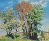 Knight Harold Spring Landscape Ca. 1914 18