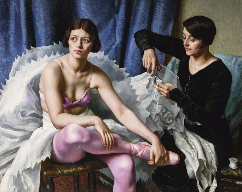 Knight Harold The Ballet Girl And The Dressmaker 1930 canvas print
