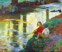 Knight Harold The Young Anglers Ca. 1920