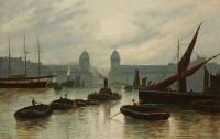 Knight Harold View Of The Thames canvas print