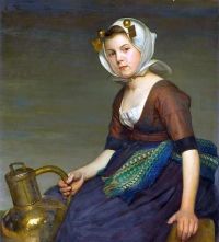 Knopf Hermann Girl With A Jug canvas print