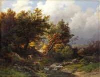 Koekkoek The Elder Hermanus A Sunlit Forest After A Storm 1848 canvas print