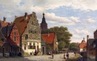 Koekkoek الأكبر أطفال Hermanus والمسافرون على طول القناة 1868