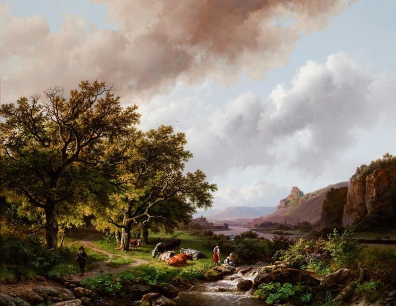 Koekkoek The Elder Hermanus La Vallee De L Ahr 1841 canvas print