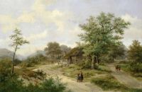 Koekkoek The Elder Hermanus Ländliche Landschaft 1869