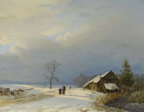 Koekkoek The Elder Hermanus Winter In The Gooi 1828 canvas print