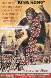 Stampa su tela del poster del film Konga