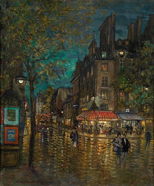 Konstantin Alexeievitch Korovin Grand Boulevard Paris canvas print