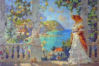 Konstantin Gorbatov Blick auf die Insel Capri 1924