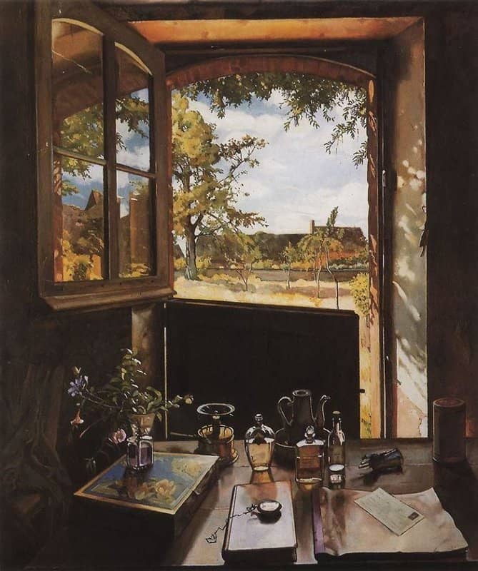 Tableaux sur toile, reproduction de Konstantin Somov Open Door To The Garden 1934