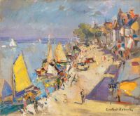Korovin Konstantin Alekseyevich A French Port In Summer canvas print