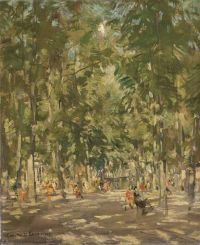 Korovin Konstantin Alekseyevich Apres Midi Dans Le Parc canvas print
