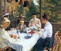 Korovin Konstantin Alekseyevich At A Tea Table