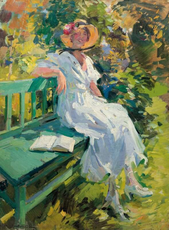 Korovin Konstantin Alekseyevich In The Garden Ca. 1923 canvas print