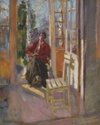 كوروفين كونستانتين أليكسييفيتش على الشرفة 1919