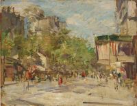 Korovin Konstantin Alekseyevich Parisian Street Scene canvas print