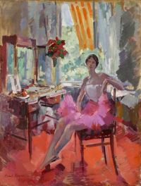 Korovin Konstantin Alexejewitsch Porträt der Ballerina Vera Trefilova 1924