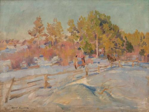 Korovin Konstantin Alekseyevich Winter Landscape 1921 canvas print