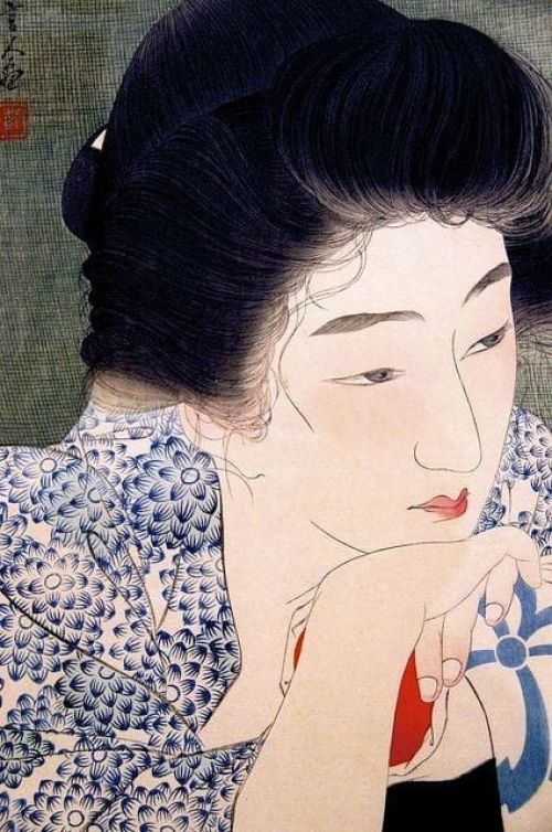 Kotondo Torii Morning Hair 1931 canvas print