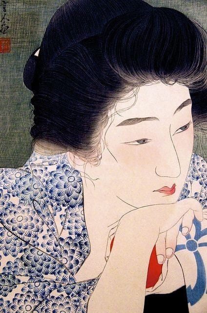 Tableaux sur toile, reproduction de Kotondo Torii Morning Hair 1931