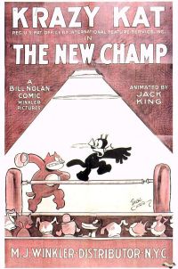 Stampa su tela Krazy Kat The New Champ 1925 Movie Poster