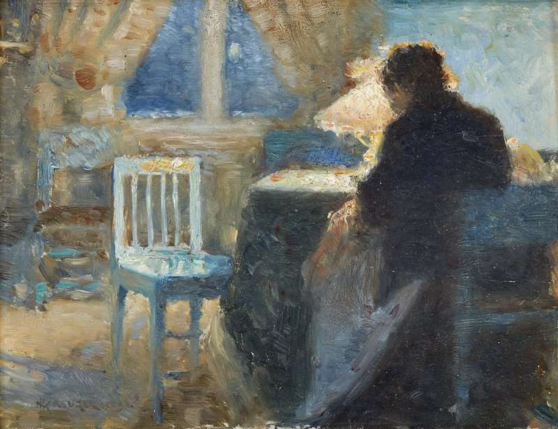 Kreuger Nils At Evening Light   Bertha Kreuger Sew canvas print