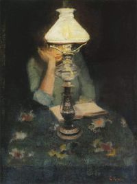 Krohg Oda With Lamp