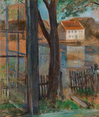 Krohg durch das Fenster
