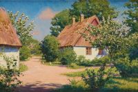 Krouthen Johan Flowering Apple Trees canvas print