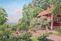 Krouthen Johan In The Garden canvas print