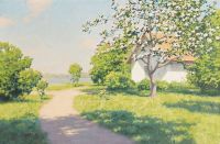 Krouthen Johan Landscape By Road canvas print