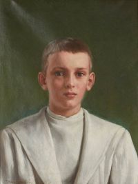 Krouthen Johan Portrait Of A Boy canvas print