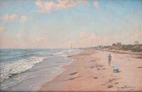Krouthen Johan Summer On The Beach canvas print