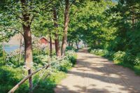 Krouthen Johan Sunlit Landscape canvas print