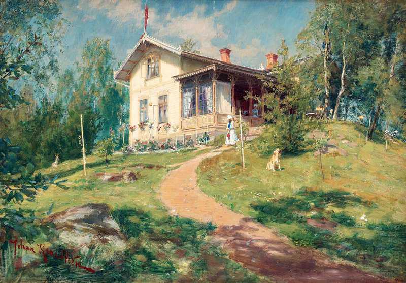 Krouthen Johan Villa Bjorbacken 1889 canvas print
