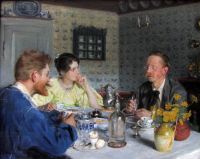 Kroyer Peder Severin Aka Lunch With Otto Benzon canvas print