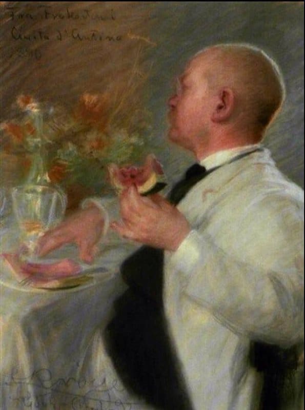 Kroyer Peder Severin At The Lunch Table In Civita D Antino 1 canvas print