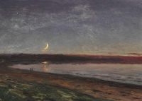 Kroyer Peder Severin Coast In Moonlight