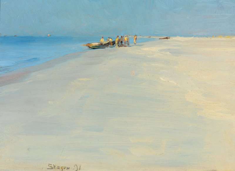Kroyer Peder Severin Fishermen On The Beach At Skagen canvas print